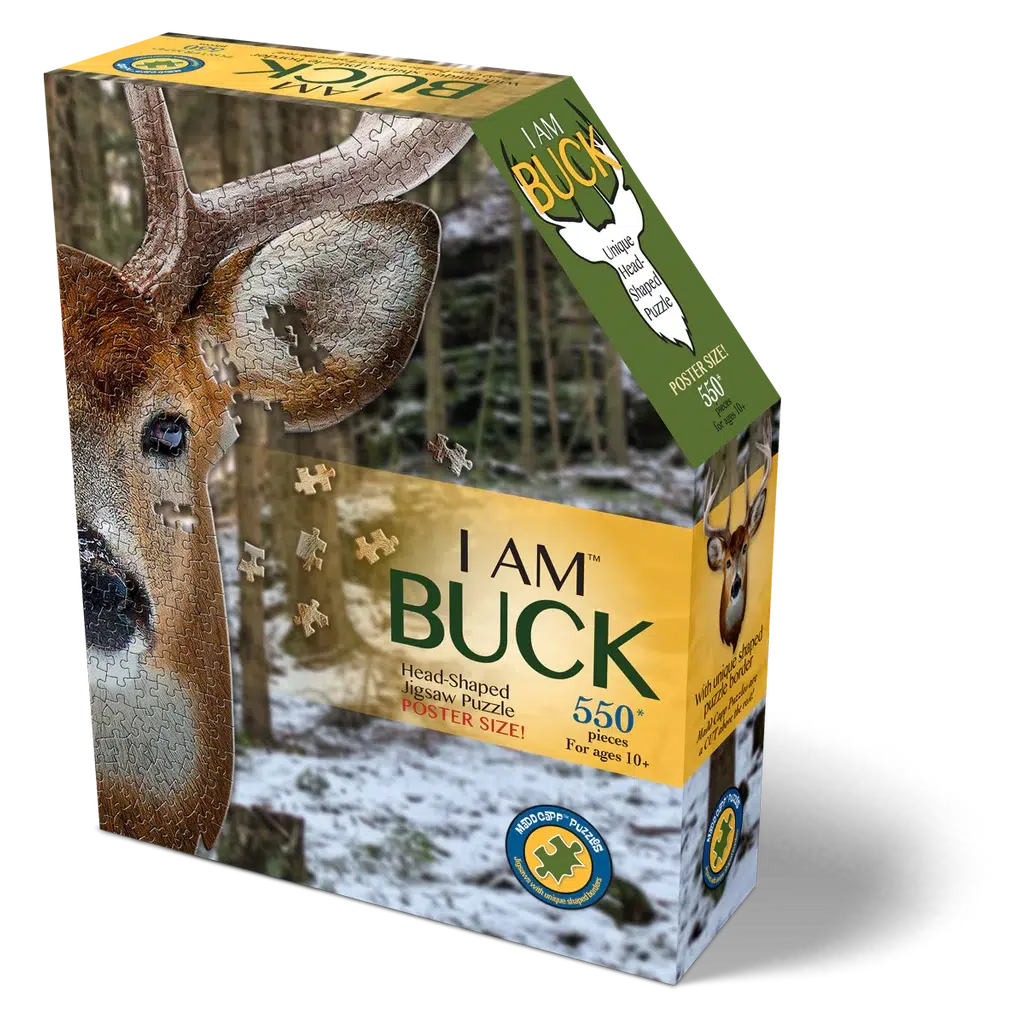 I Am Buck 550 Piece Head Shaped Jigsaw Puzzle Madd Capp