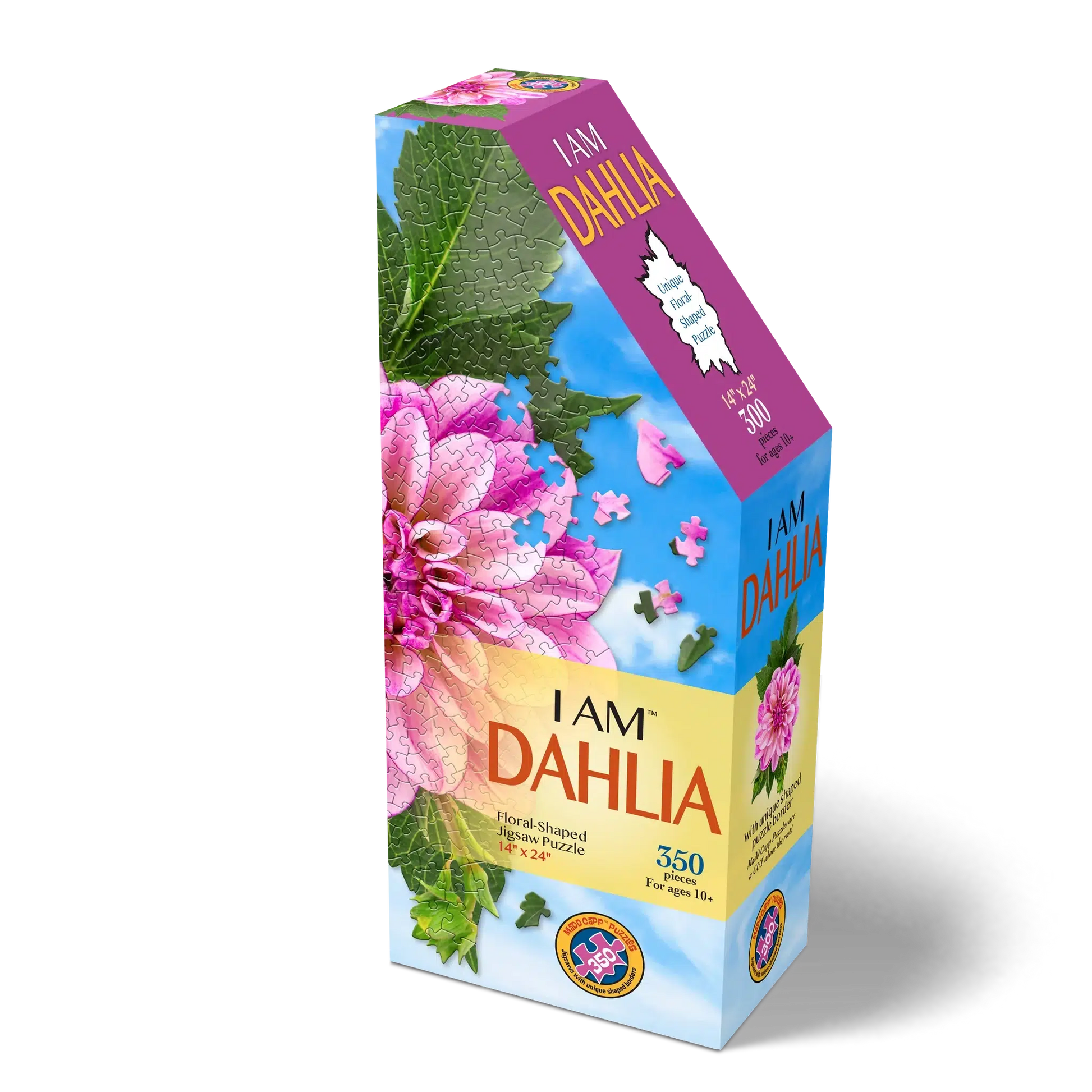 I Am Dahlia 350 Piece Floral Shaped Jigsaw Puzzle Madd Capp