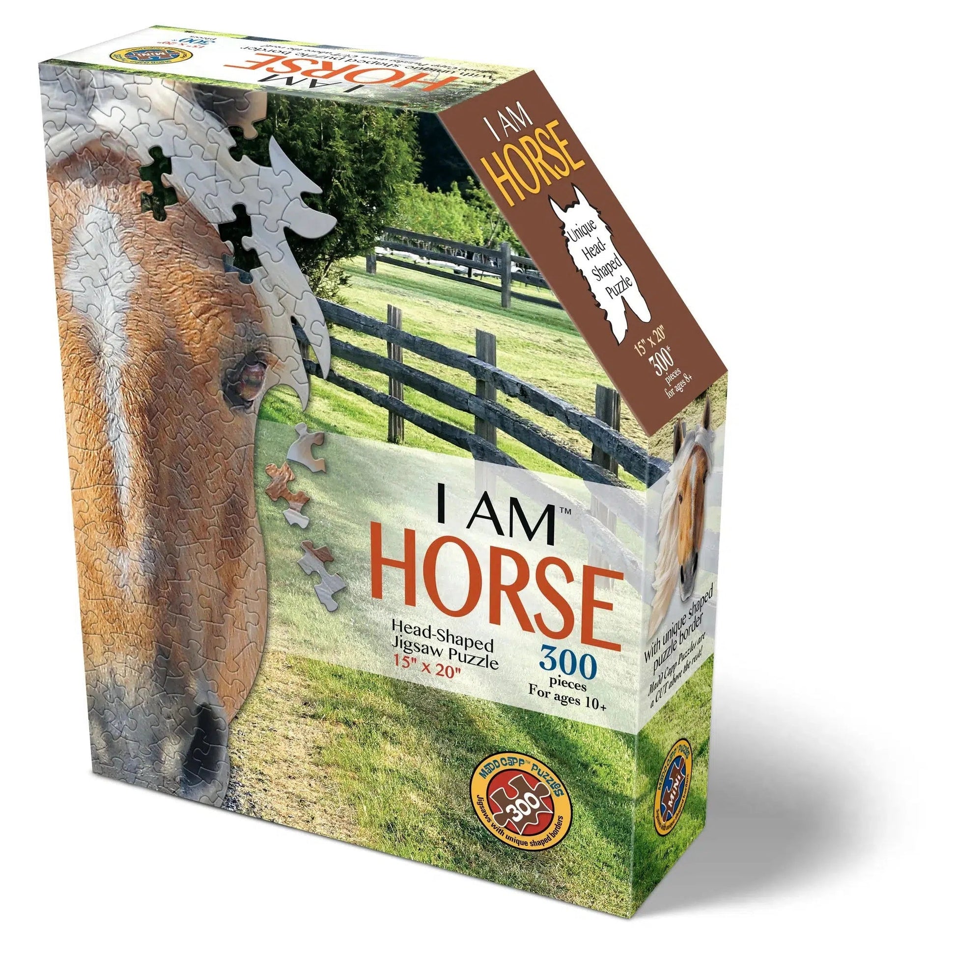 I Am Horse 300 Piece Head Shaped Jigsaw Puzzle Madd Capp