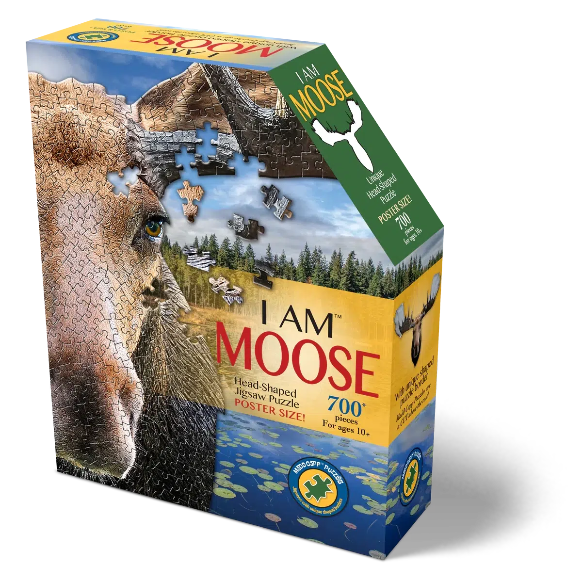 I Am Moose 700 Piece Head Shaped Jigsaw Puzzle Madd Capp