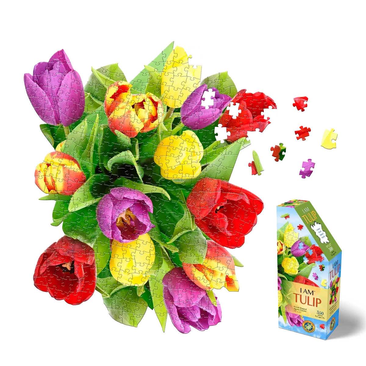 I Am Tulip 350 Piece Floral Shaped Jigsaw Puzzle Madd Capp