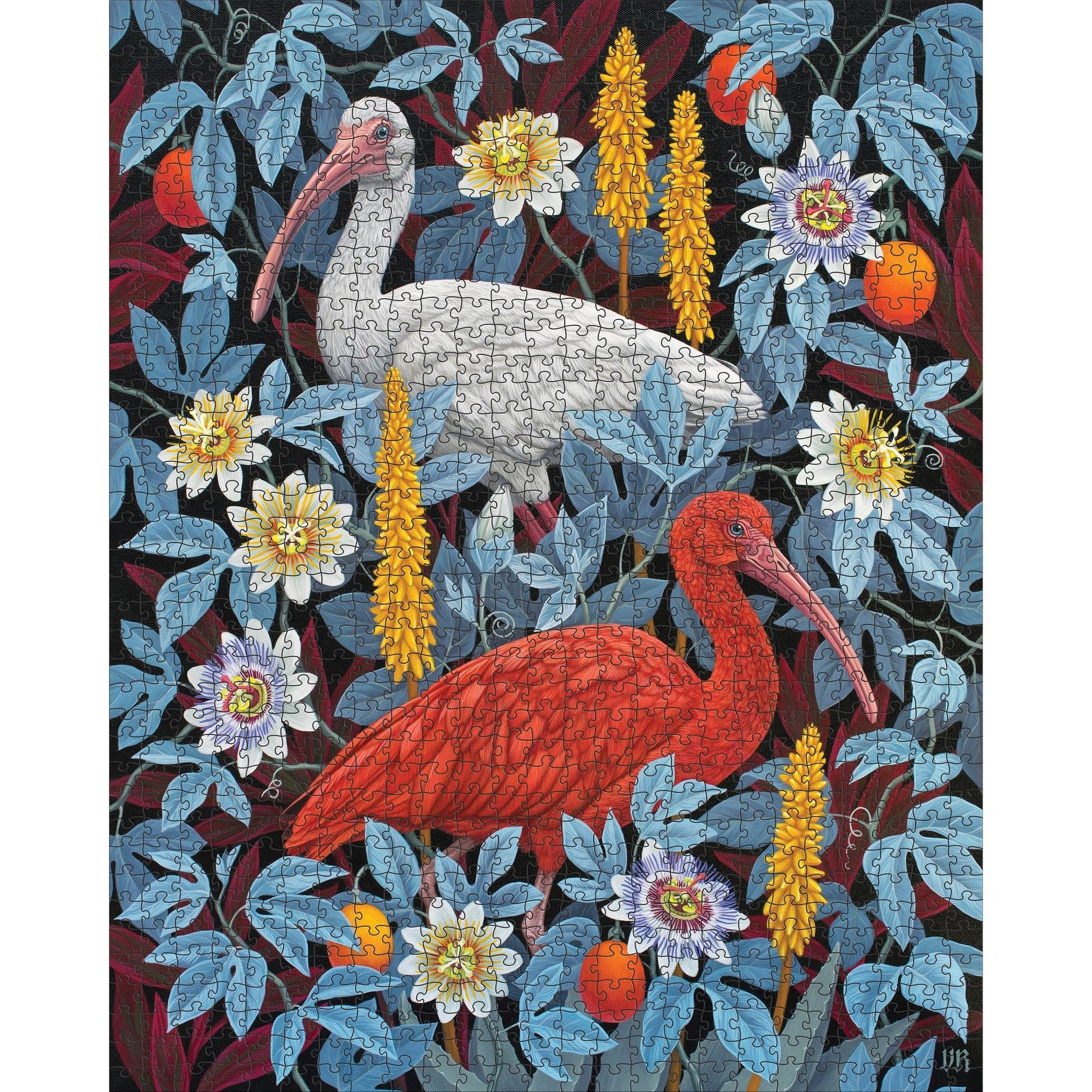 Ibises by Vasilisa Romanenko 1000 Piece Jigsaw Puzzle Pomegranate