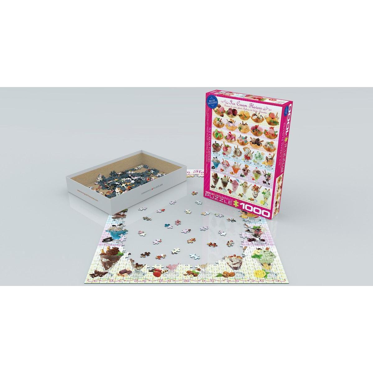 Ice Cream Flavors 1000 Piece Jigsaw Puzzle Eurographics