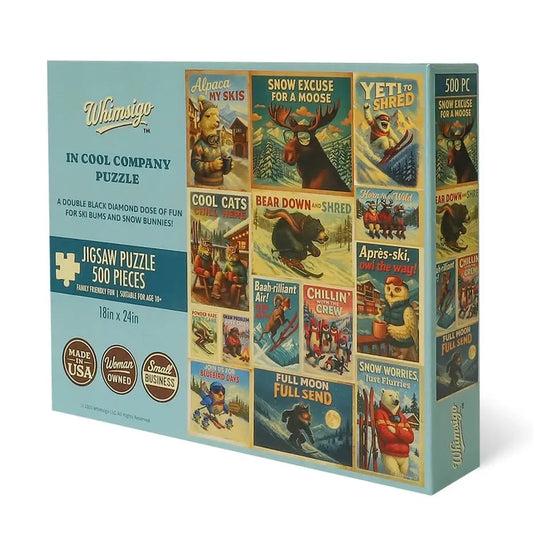 In Cool Company 500 Piece Jigsaw Puzzle Whimsigo