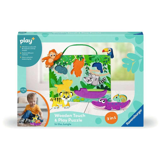 In the Jungle - Wooden Touch & Play Puzzle for Toddlers Ravensburger
