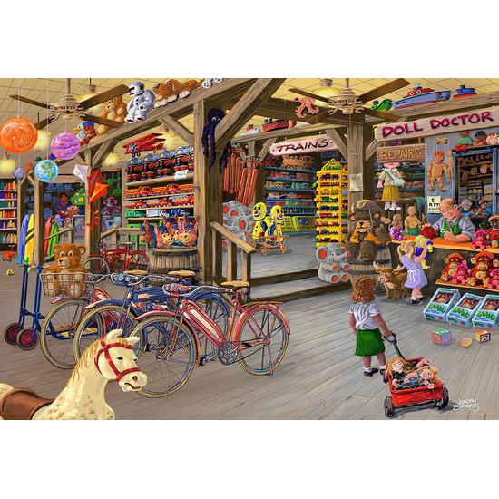 In the Toyshop 1000 Piece Wood Jigsaw Puzzle Wooden City