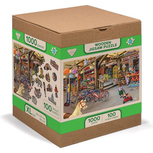 In the Toyshop 1000 Piece Wood Jigsaw Puzzle Wooden City