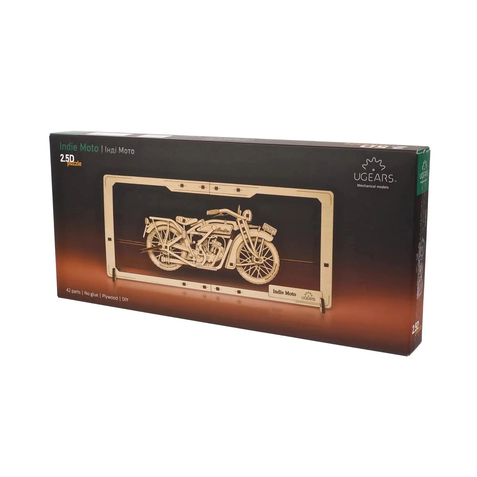 Indie Moto 2.5D Wood Model Kit UGEARS