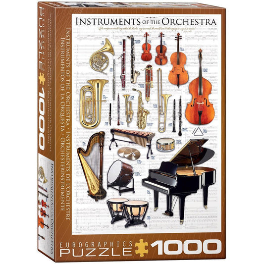 Instruments of the Orchestra 1000 Piece Jigsaw Puzzle Eurographics