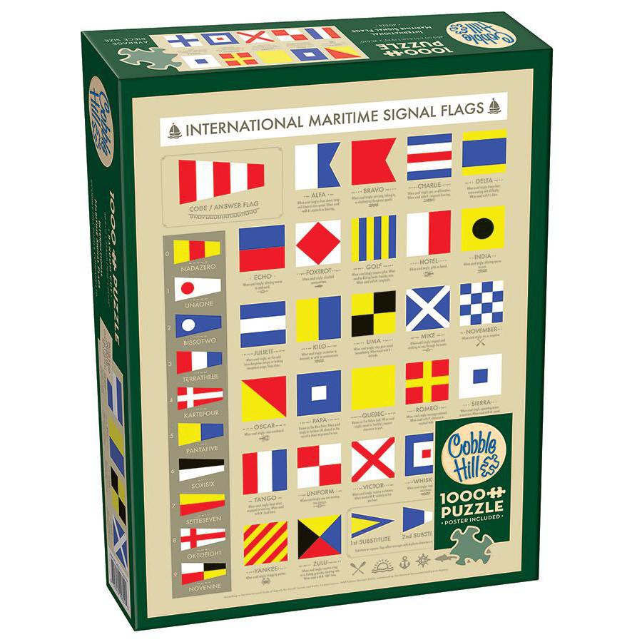 International Maritime Signal Flags 1000 Piece Jigsaw Puzzle Cobble Hill