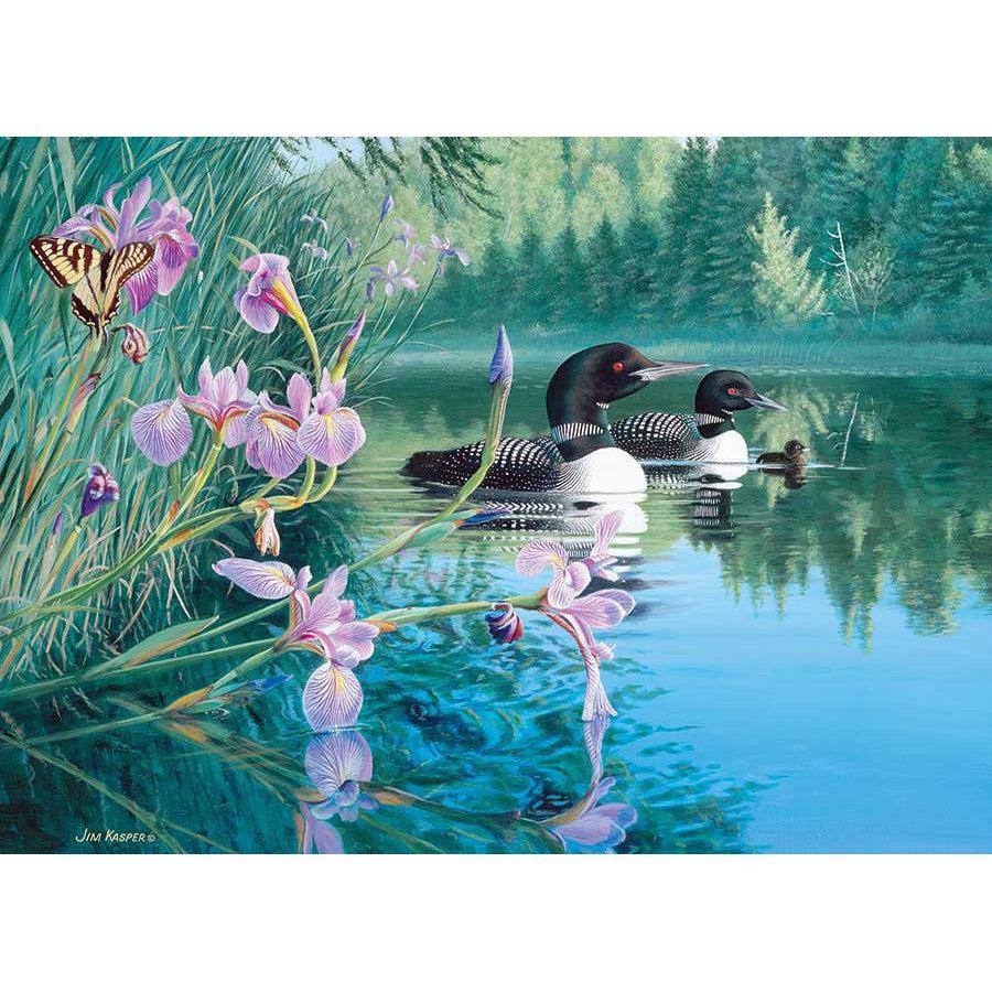 Iris Cove Loons 500 Piece Jigsaw Puzzle Cobble Hill