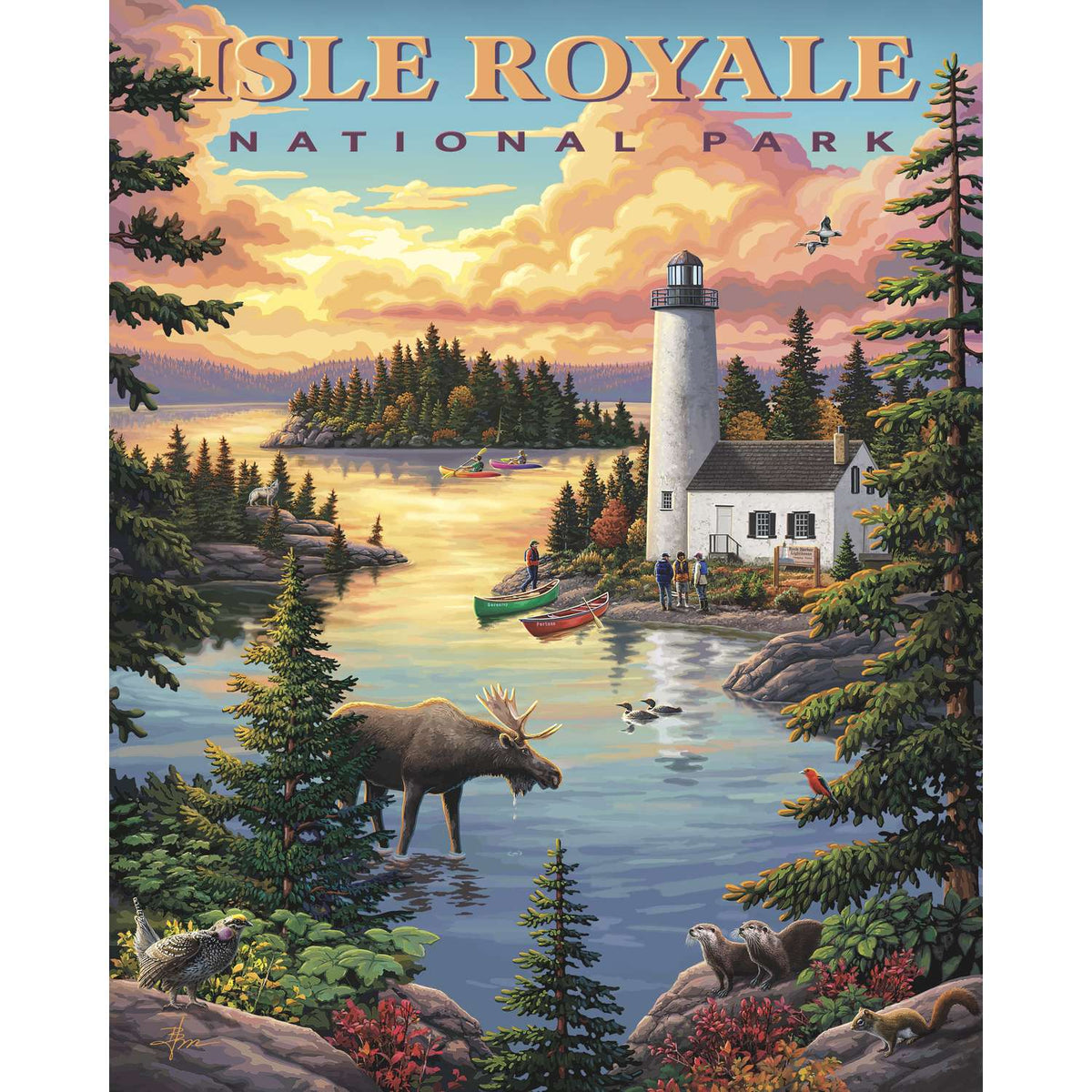 Isle Royale National Park 500 Piece Jigsaw Puzzle Boardwalk
