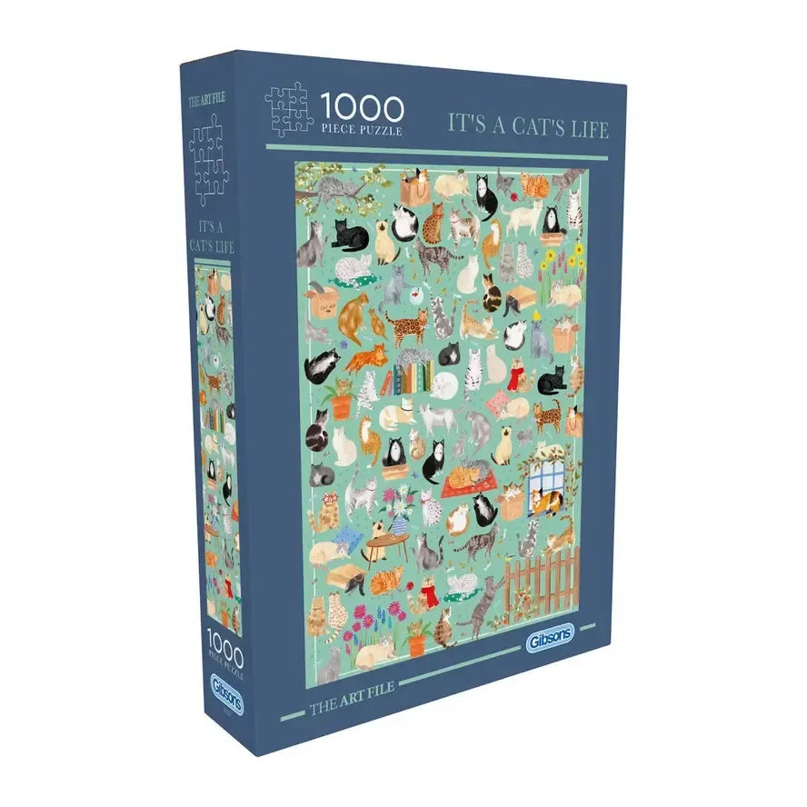 It's a Cat Life 1000 Piece Jigsaw Puzzle Gibsons