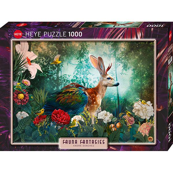 Jackalope Fauna Fantasies 1000 Piece Jigsaw Puzzle Heye