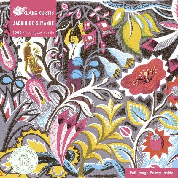 Jardin de Suzanne by Clare Curtis 1000 Piece Jigsaw Puzzle Flame Tree