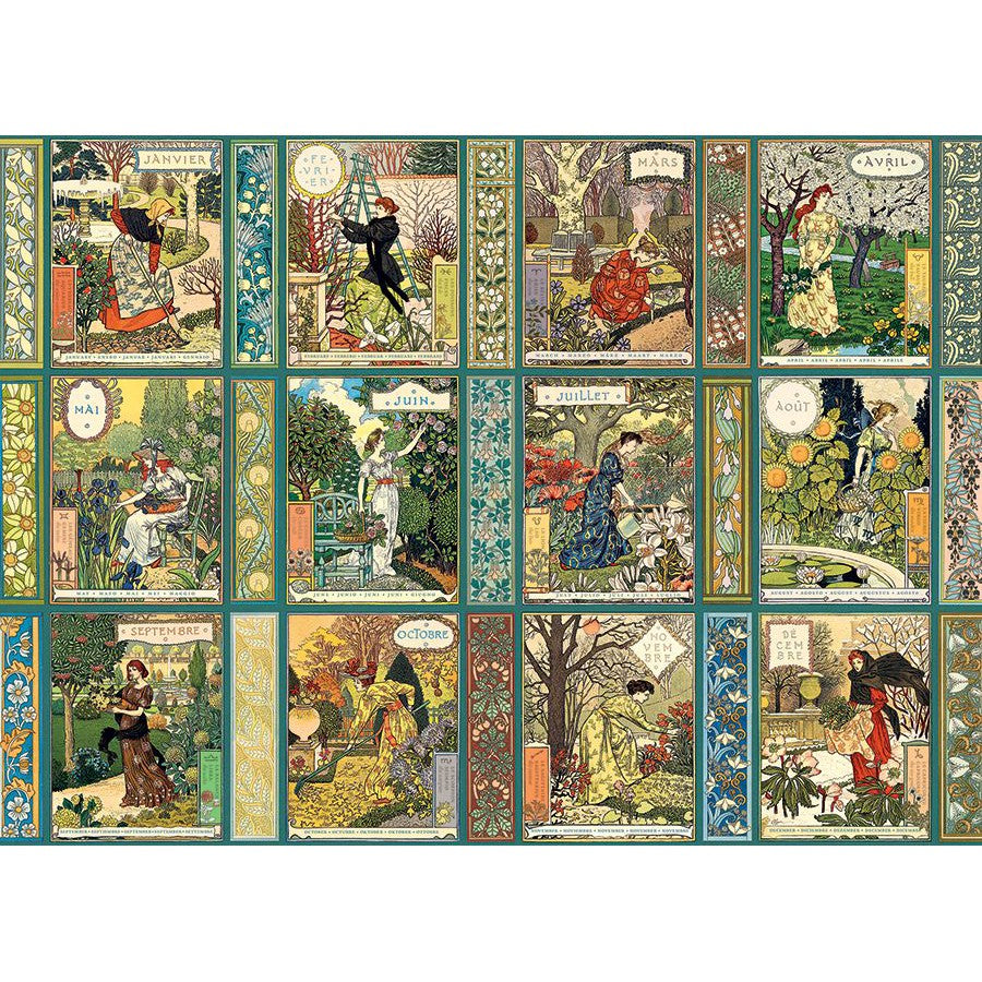 Jardiniere: A Gardener's Calendar 1000 Piece Jigsaw Puzzle Cobble Hill