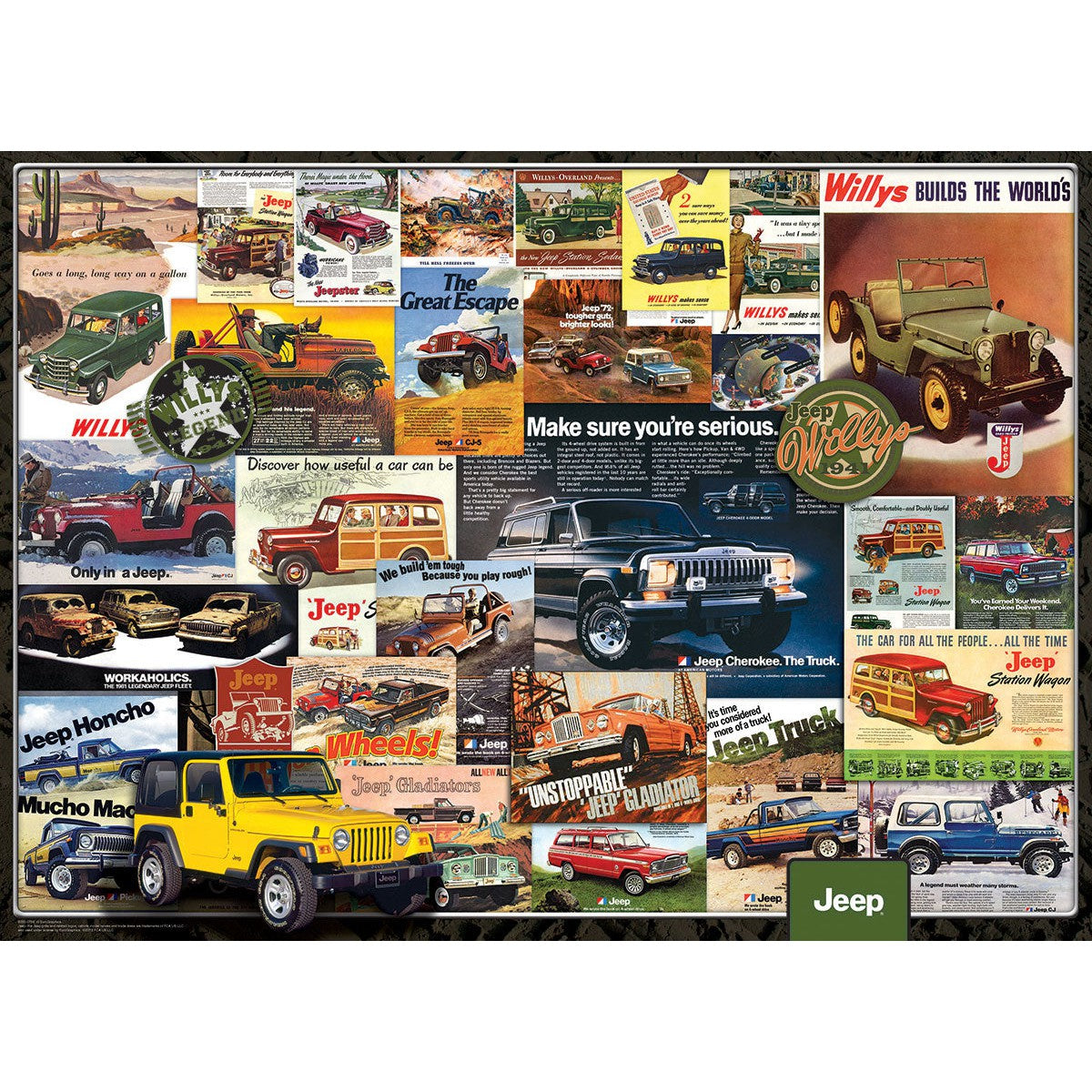 Jeep Advertising Collection 1000 Piece Jigsaw Puzzle Eurographics