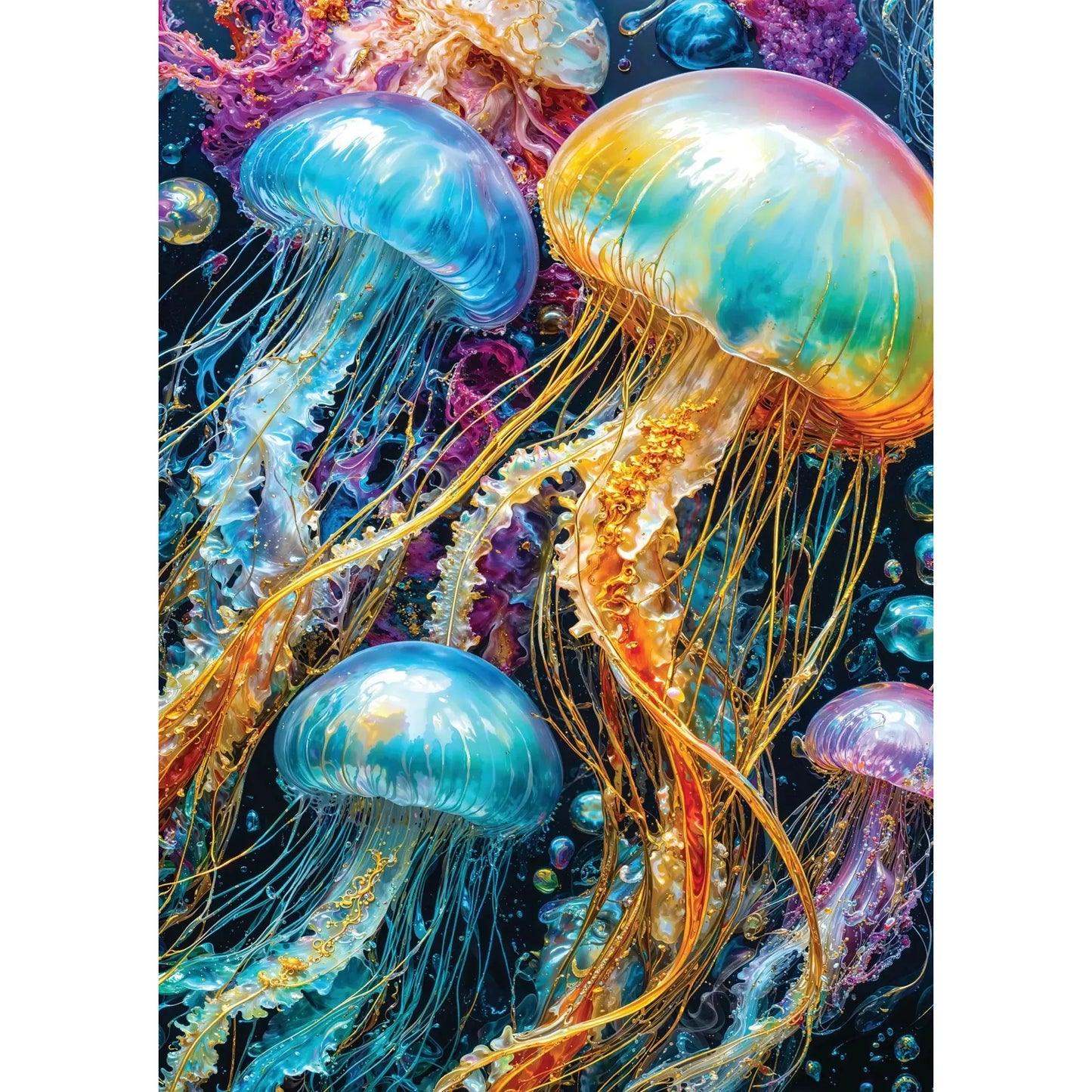 Jellyfish Glow 1000 Piece Jigsaw Puzzle Enjoy