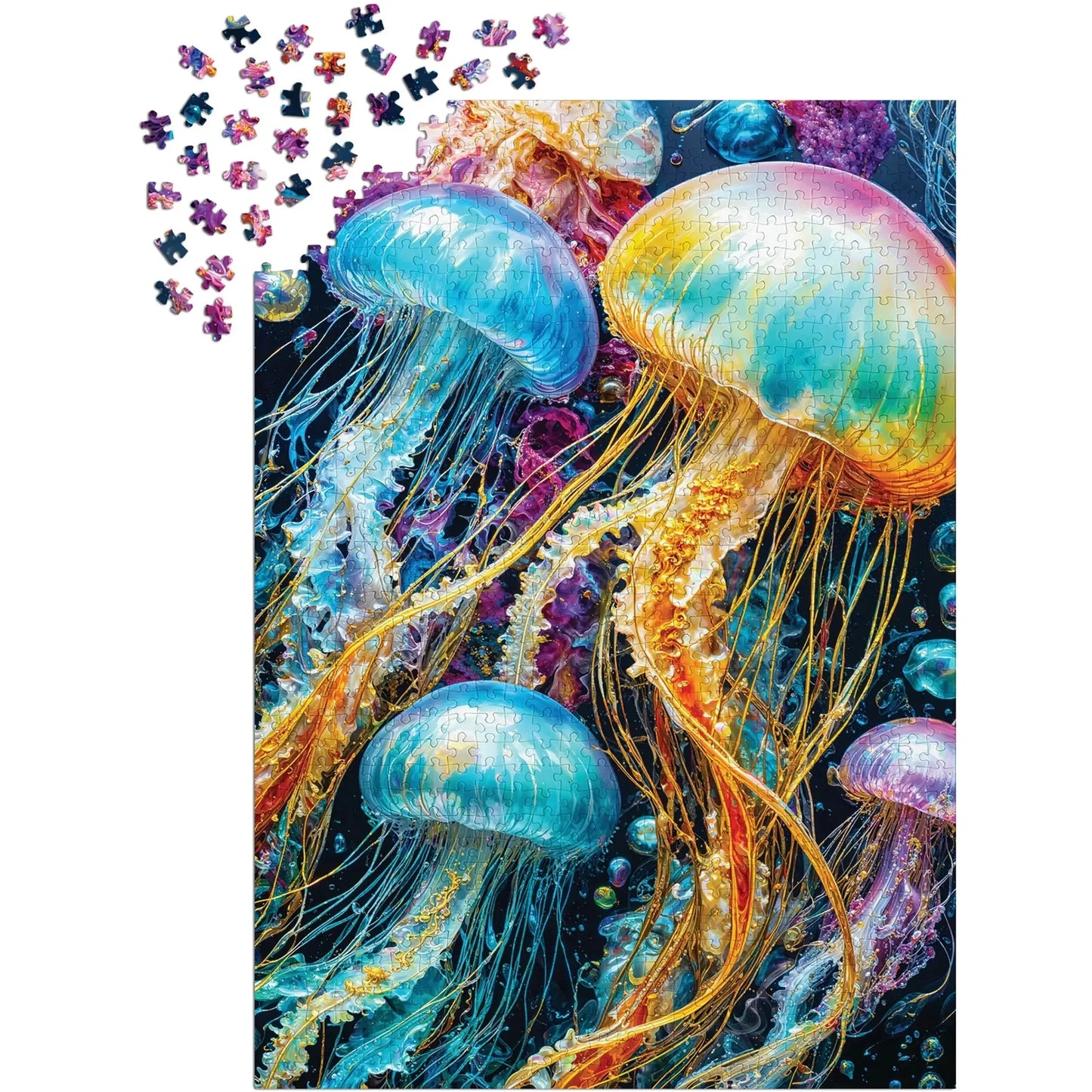 Jellyfish Glow 1000 Piece Jigsaw Puzzle Enjoy