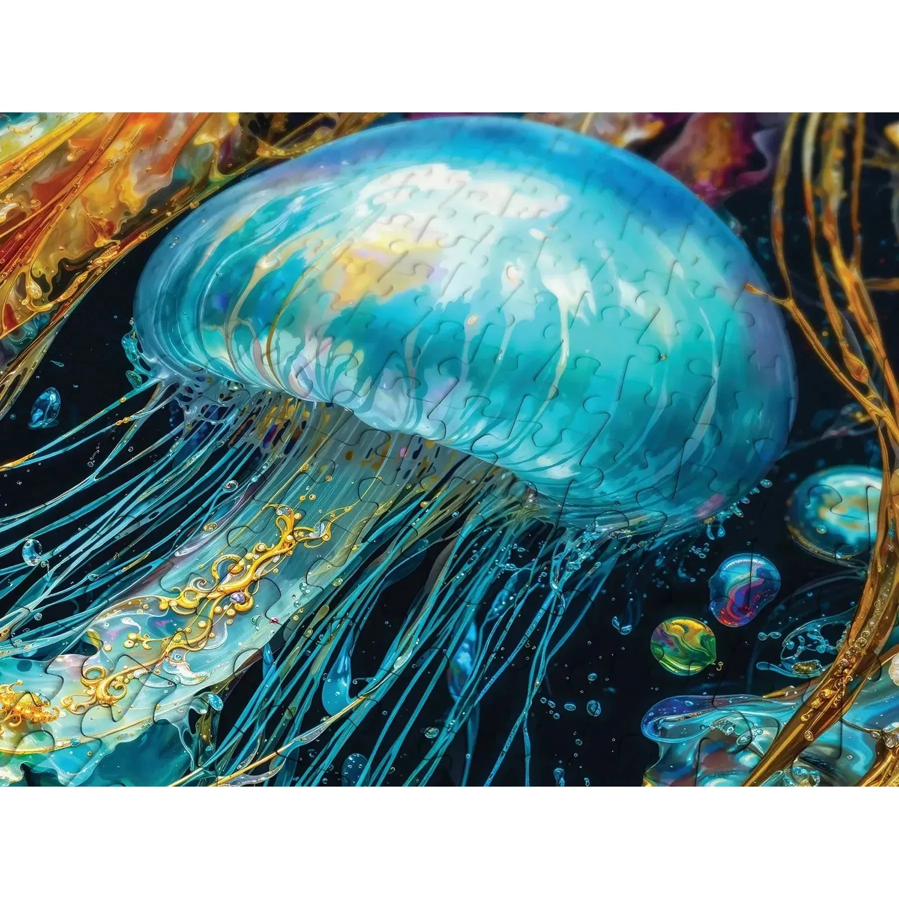 Jellyfish Glow 1000 Piece Jigsaw Puzzle Enjoy