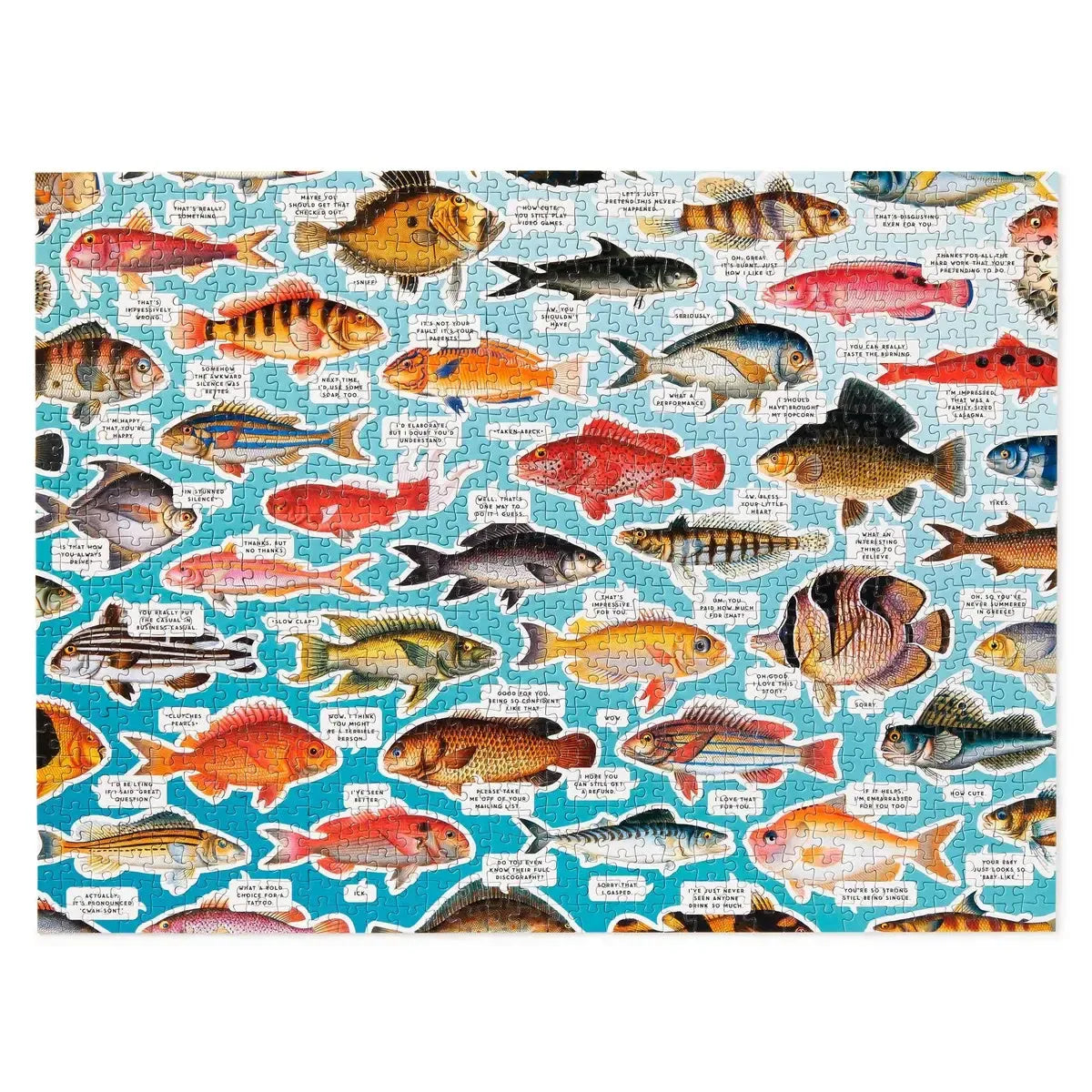 Judgy Fish 1000 Piece Jigsaw Puzzle (+Stickers) Brass Monkey