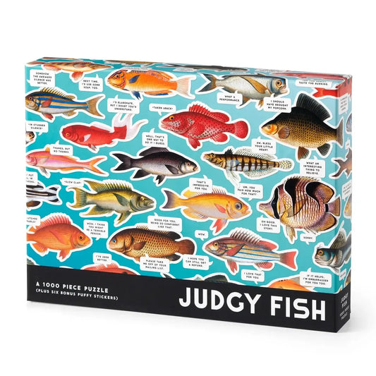 Judgy Fish 1000 Piece Jigsaw Puzzle (+Stickers) Brass Monkey