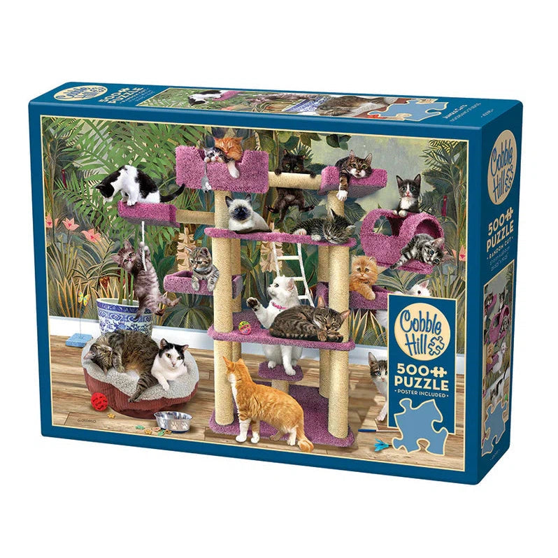 Jungle Cats 500 Piece Jigsaw Puzzle Cobble Hill