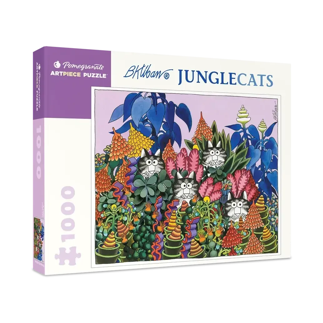 Jungle Cats by B. Kliban 1000 Piece Jigsaw Puzzle Pomegranate