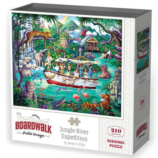 Jungle River Expedition 210 Piece Jigsaw Puzzle Boardwalk