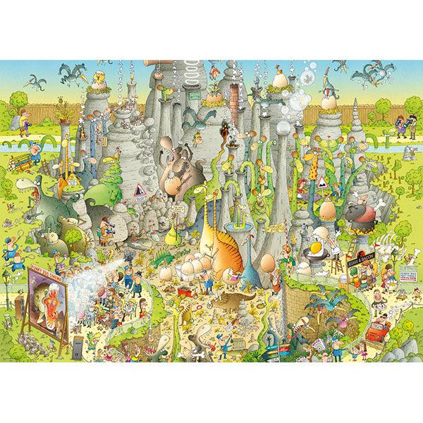 Jurassic Habitat Funky Zoo 1000 Piece Jigsaw Puzzle Heye