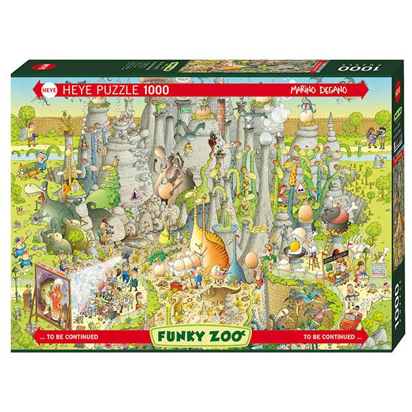 Jurassic Habitat Funky Zoo 1000 Piece Jigsaw Puzzle Heye