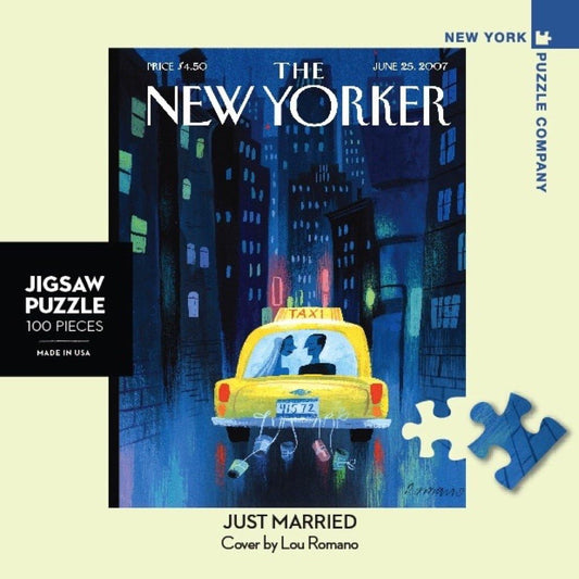Just Married The New Yorker 100 Piece Mini Jigsaw Puzzle NYPC