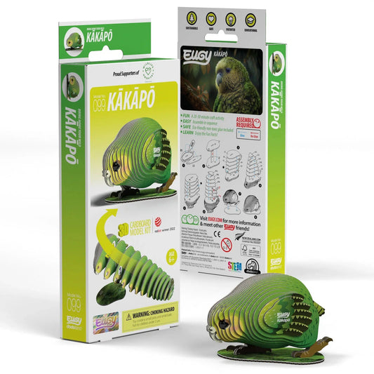 Kakapo 3D Cardboard Model Kit Eugy