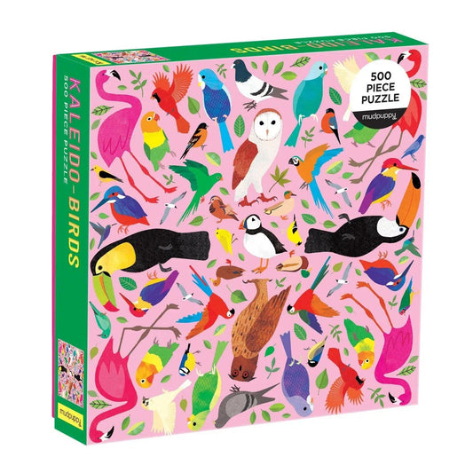 Kaleido-Birds 500 Piece Jigsaw Puzzle Mudpuppy