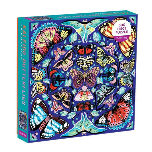 Kaleido-Butterflies 500 Piece Jigsaw Puzzle Mudpuppy