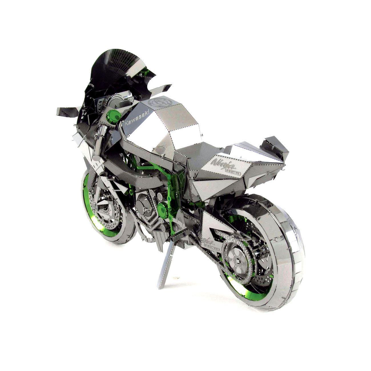 Kawasaki Ninja H2R Motorcycle Premium 3D Steel Model Kit Metal Earth