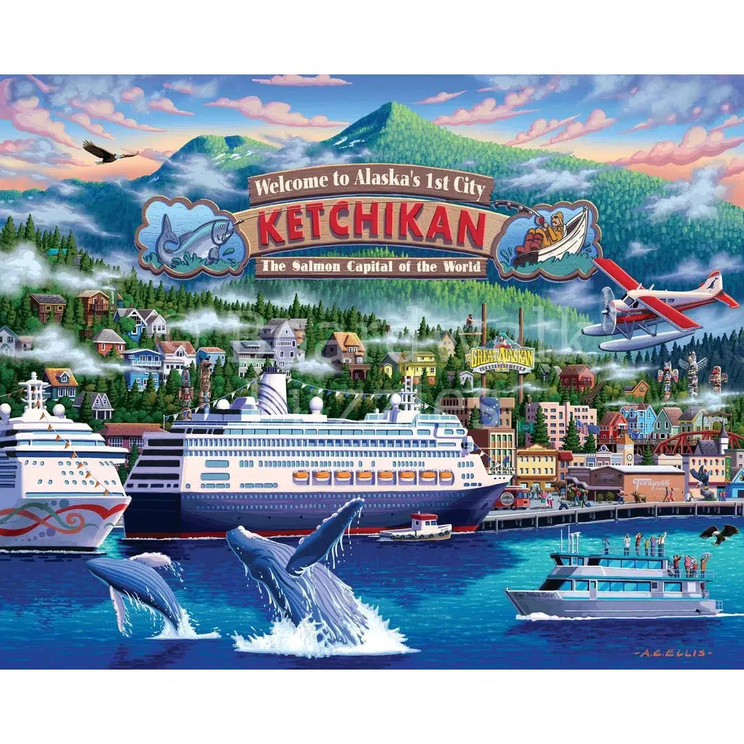 Ketchikan 1000 Piece Jigsaw Puzzle Boardwalk