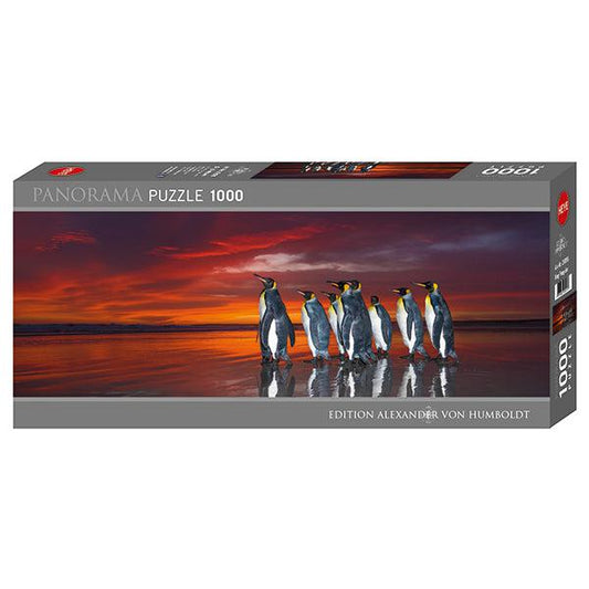 King Penguins 1000 Piece Panoramic Jigsaw Puzzle Heye