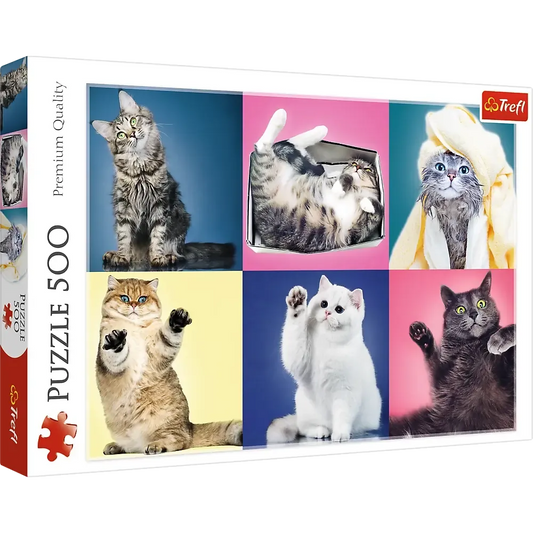 Kittens Collage 500 Piece Jigsaw Puzzle Trefl