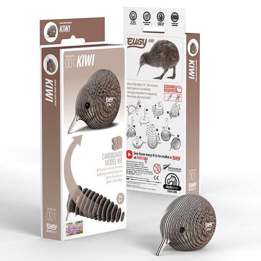 Kiwi 3D Cardboard Model Kit Eugy