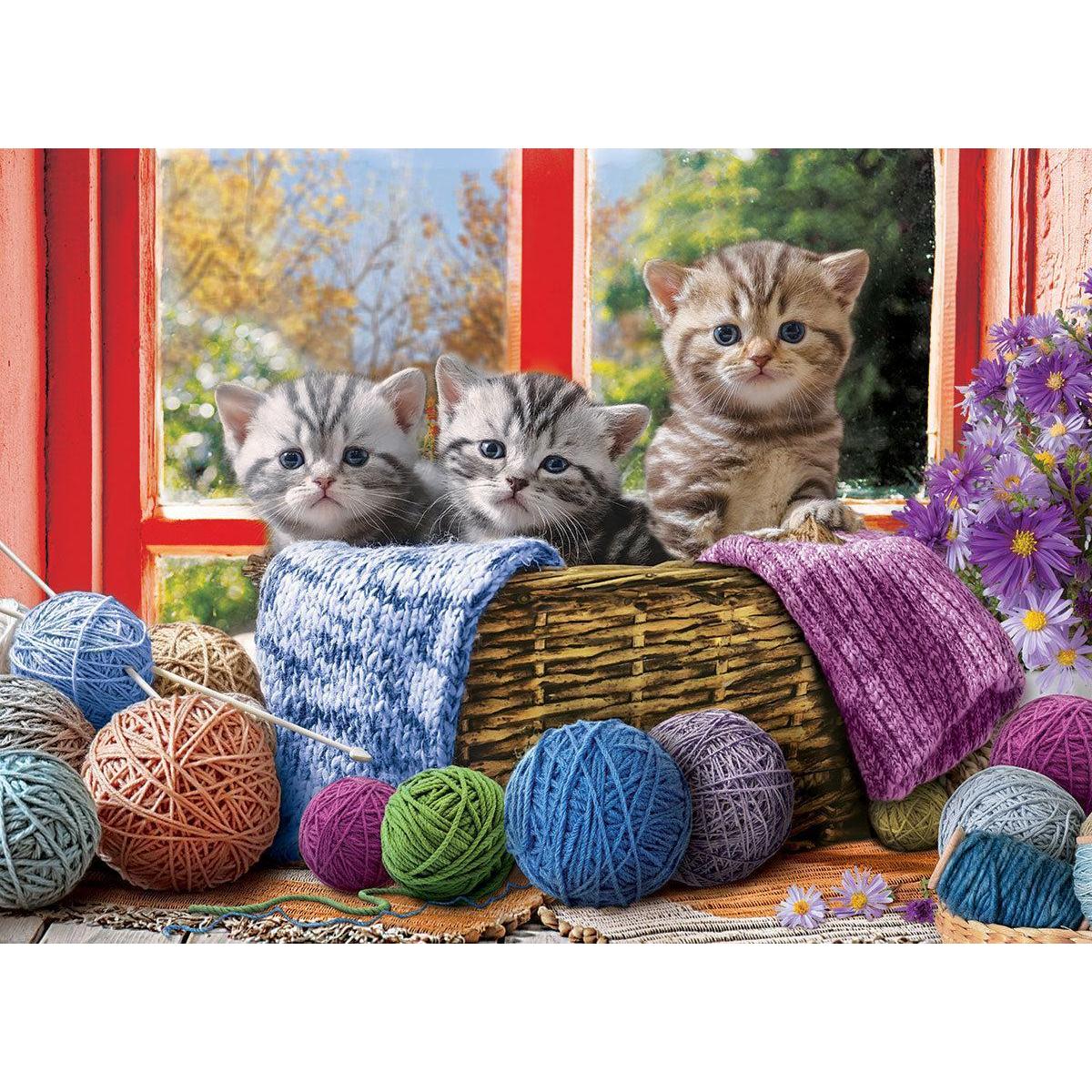 Knittin' Kittens 500 Piece Jigsaw Puzzle Eurographics