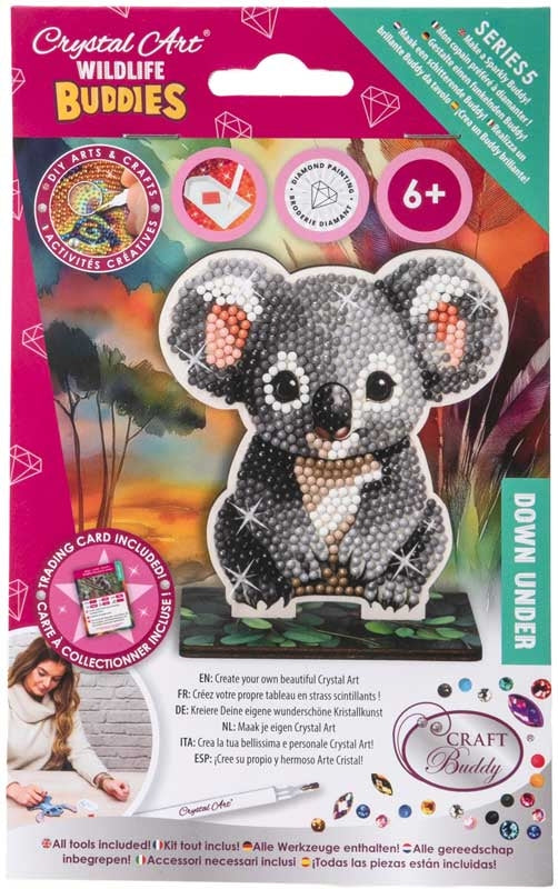 Koala Down Under Crystal Art Buddies Kit Craft Buddy