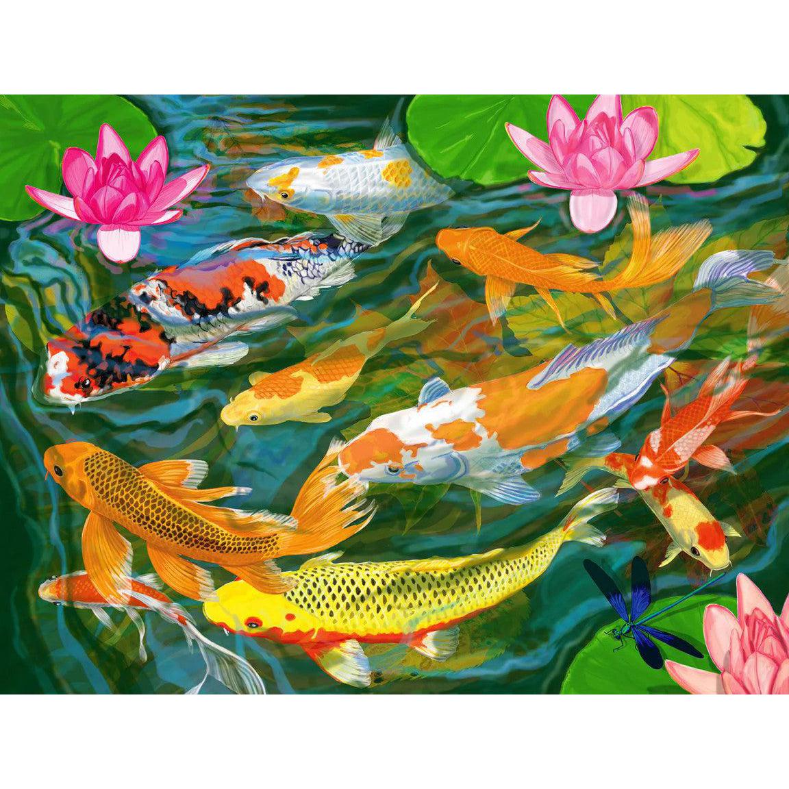 Koi Pond 1000 Piece Jigsaw Puzzle Springbok