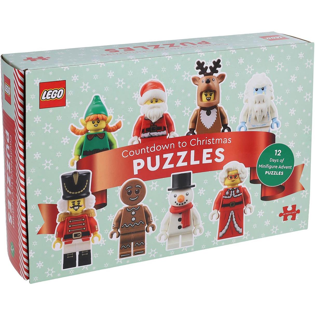 LEGO Countdown to Christmas Advent Set of 12 Mini Jigsaw Puzzles Chronicle