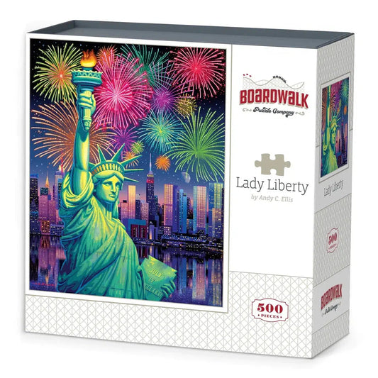 Lady Liberty 500 Piece Jigsaw Puzzle Boardwalk