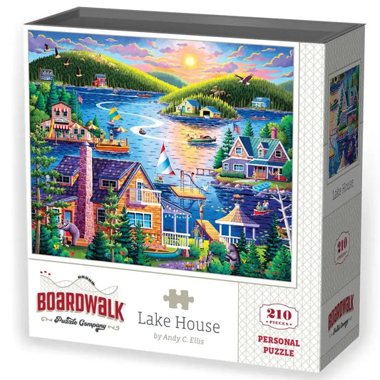 Lake House 210 Piece Jigsaw Puzzle Boardwalk