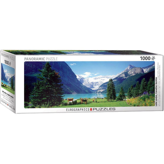 Lake Louise Canadian Rockies 1000 Piece Panoramic Jigsaw Puzzle Eurographics