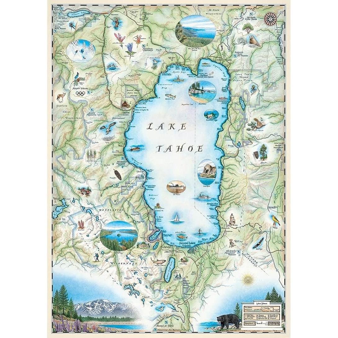 Lake Tahoe 1000 Piece Jigsaw Puzzle Xplorer Maps