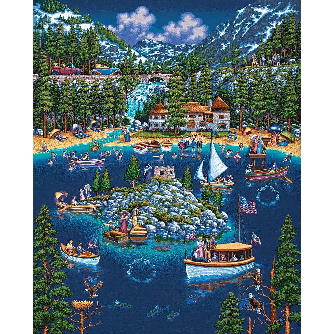 Lake Tahoe 210 Piece Jigsaw Puzzle Dowdle