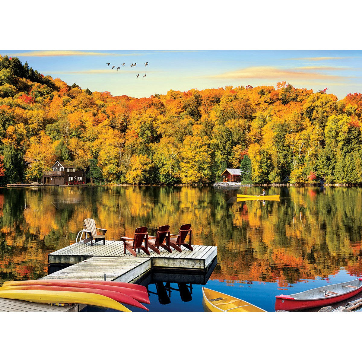 Lakeside Cottage, Quebec 1000 Piece Jigsaw Puzzle Eurographics